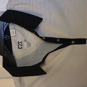 Women's Cutter & Buck Black and White Polo Shirt Size Large